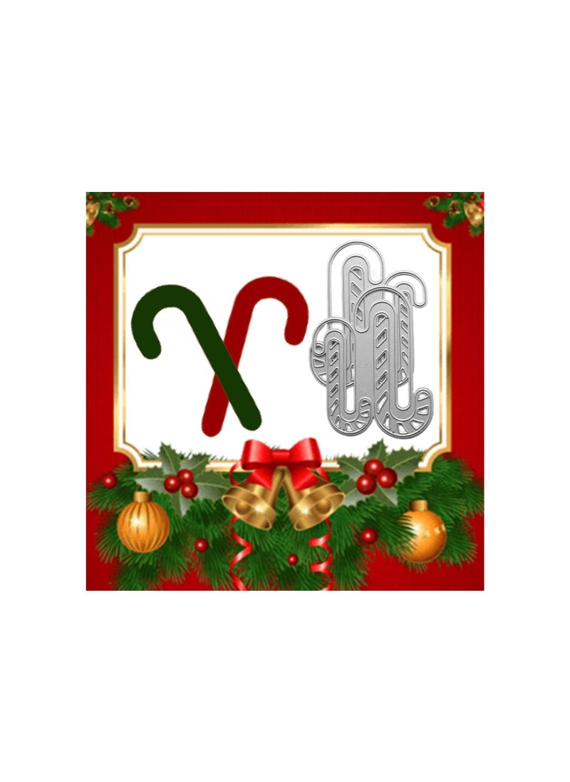 Generic - Christmas Metal Cutting Dies Candy Cane Die Cuts Embossing Stencil for Card Making DIY Scrapbooking Arts Crafts - Image 1
