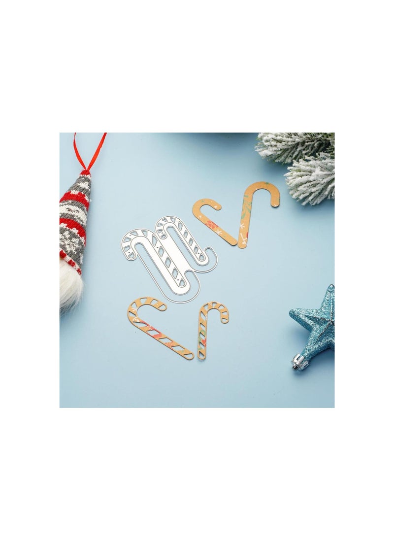 Generic - Christmas Metal Cutting Dies Candy Cane Die Cuts Embossing Stencil for Card Making DIY Scrapbooking Arts Crafts - Image 1