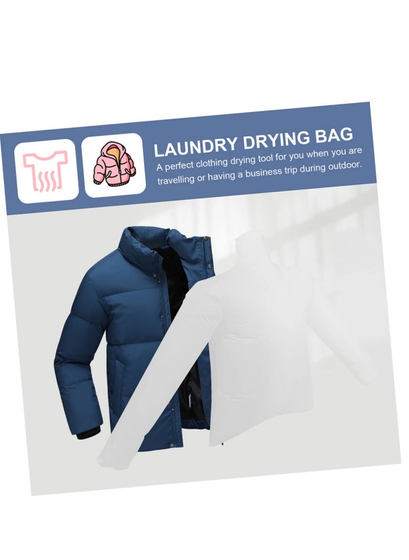 Excefore Travel Dryer Quick Clothes Drying Bag With Elasticity And Breathability For Use With Hair Dryer. Quick Drying Clothes Bag With Air Inlet And Outlet, Set of 2 Pieces, Long Sleeves And Trousers  - Image 5