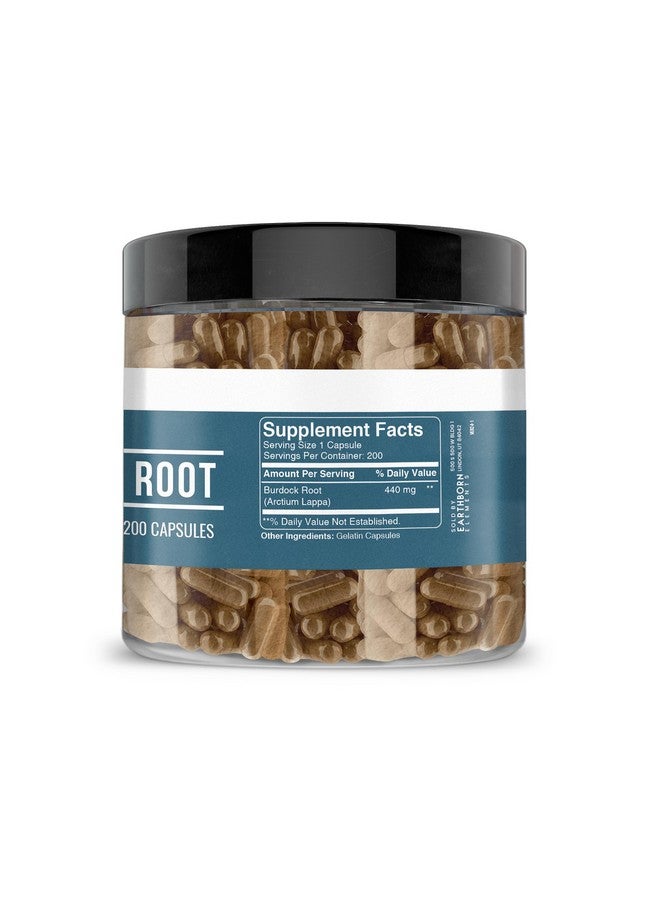 Earthborn Elements Burdock Root 200 Capsules, Pure & Undiluted, No Additives - Image 3