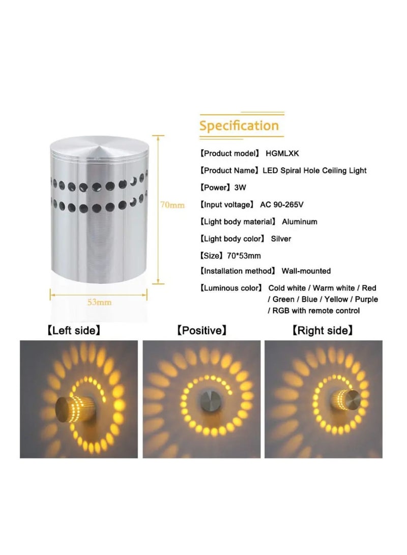 EU Standard Modern LED Light 3W Wall Sconce For Gallery Dec oration Living Room Front Balcony Porch Corridors Lamp Fixture  - Image 4