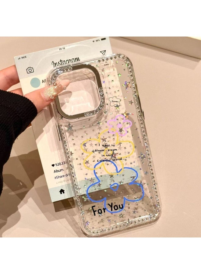 NIBEMINENT Minimalist Flowers Protective TPU Case Cover For iPhone 14 Pro Max - Image 1