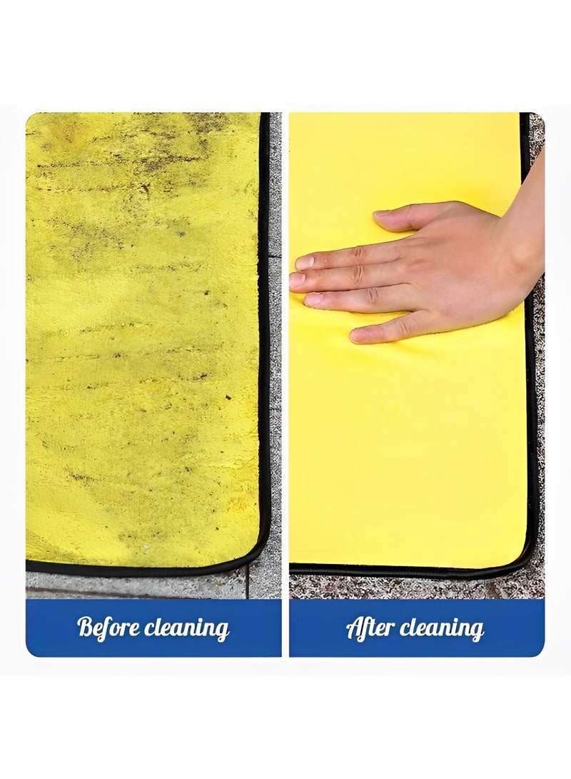 REOCLE Microfiber Cleaning Cloth Double-Sided Microfiber Towel Lint Free Highly Absorbent Multi-Purpose Dust and Dirty Cleaning Supplies for Car Cleaning - Image 3