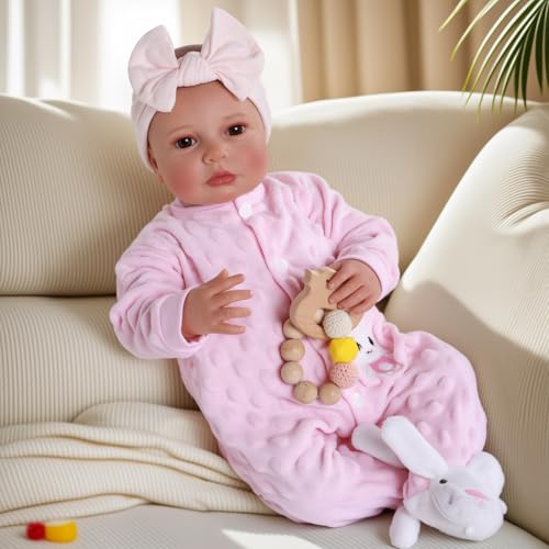 BABESIDE Reborn Baby Dolls - 20-inch Cute Soft Vinyl Realistic Baby Doll Real Life Baby Dolls with Complete Accessories Perfect for Cuddling, Playtime, and Gift Giving - Image 4