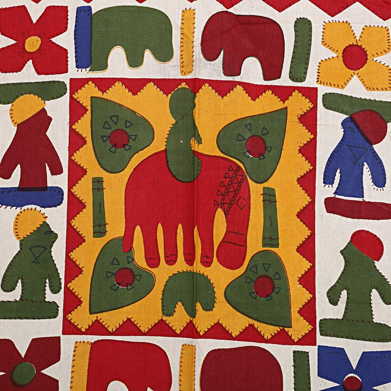 Doraya Queen Size Double Bed Sheet with Pillow Covers Pure Cotton Traditional Jaipuri Printed Bedcover Red Queen - Image 2