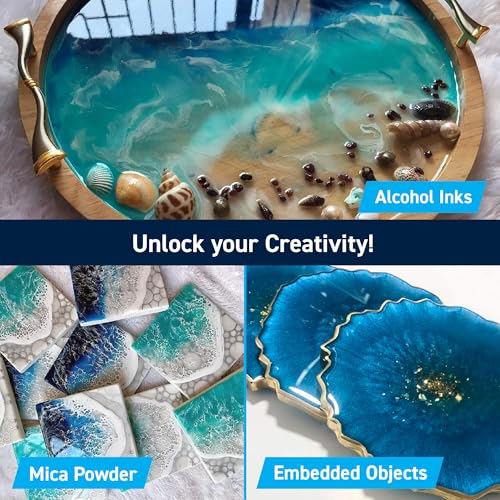 TotalBoat Table Top Epoxy Resin Kit - 2 Gallon Crystal Clear Epoxy with High Gloss & UV-Resistance - Easy 1:1 Ratio for Bar and Table Coating, Woodworking, and Resin Art Casting - Image 3