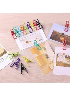 Farahom 20 Pack Chip Clips, 2 Inch PVC-Coated Bag Clips for Sealing Food, Clothesline Clips for Laundry Hanging, High Elastic Strength Clothes Pins Colored Clothing Pegs, Random Colors  - Image 5