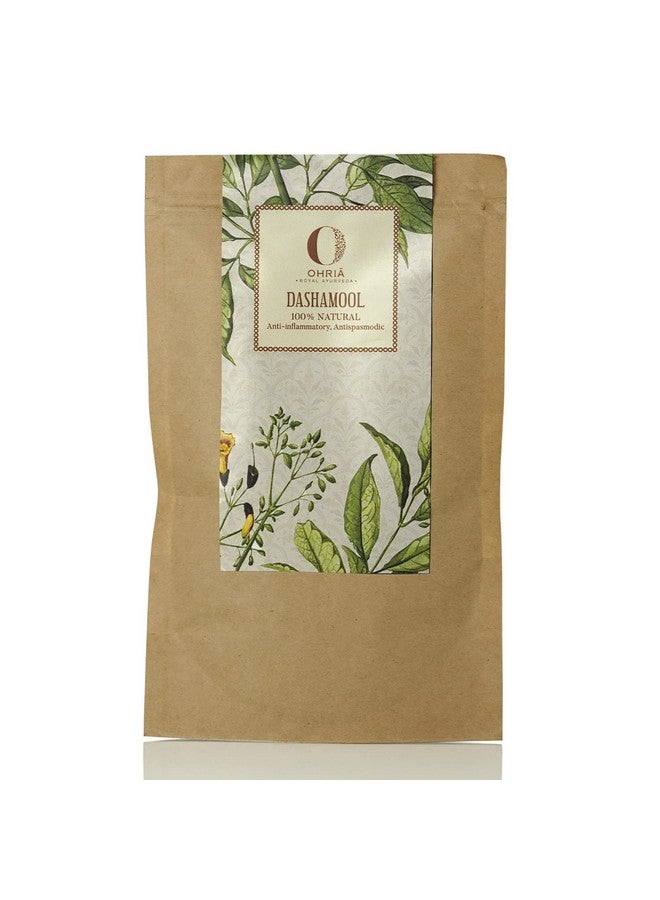 OHRIA مسحوق داشامول من أوريا أيورفيدا للاستحمام العشبي، حمام ديتوكس | مزيج أيورفيدي من عشرة جذور طبية | تخفيف آلام المفاصل والصلابة - 150 جرام - Image 1