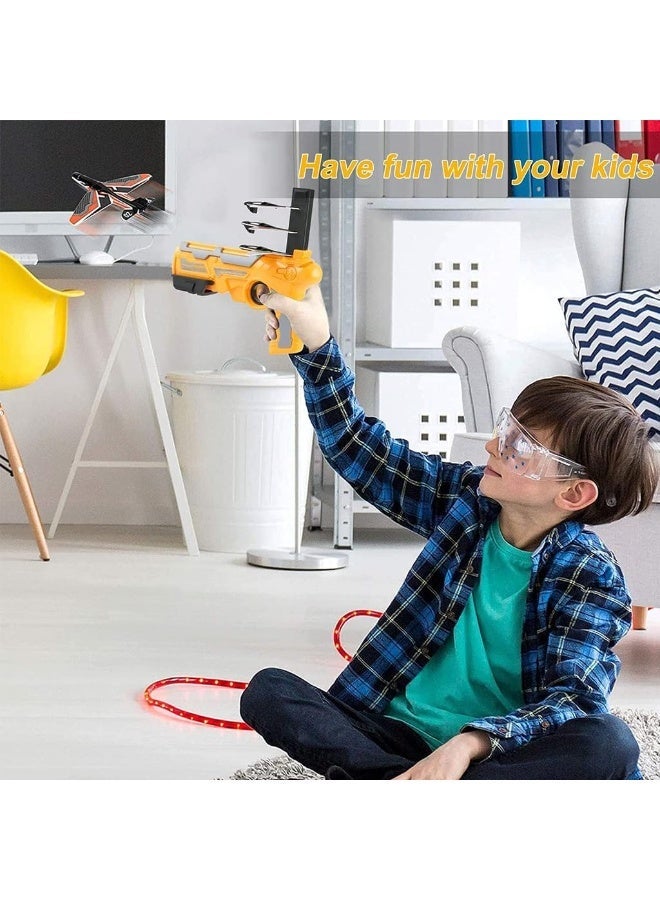 ST ZONE Flying Airplane Launcher Toy with Foam Planes, Air Battle Gun Shooting Game for Kids, Outdoor Ejector Plane Toy Gift for Boys & Girls - Image 5