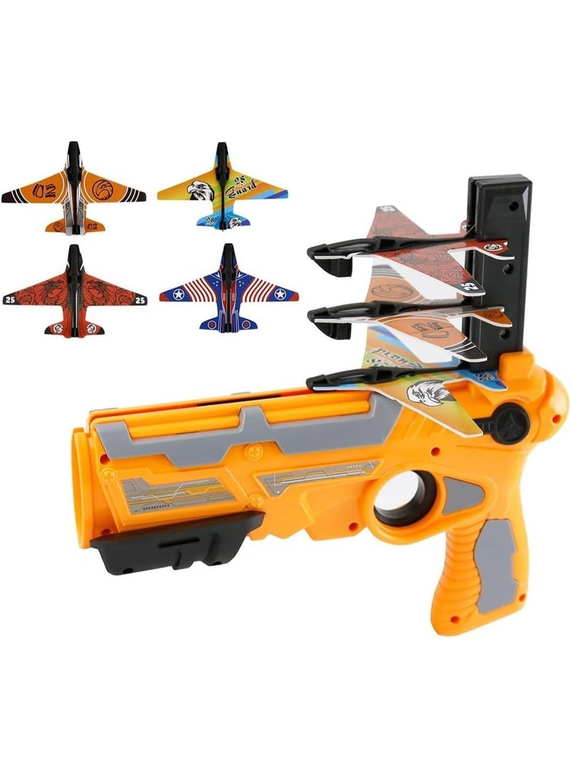 ST ZONE Flying Airplane Launcher Toy with Foam Planes, Air Battle Gun Shooting Game for Kids, Outdoor Ejector Plane Toy Gift for Boys & Girls - Image 1