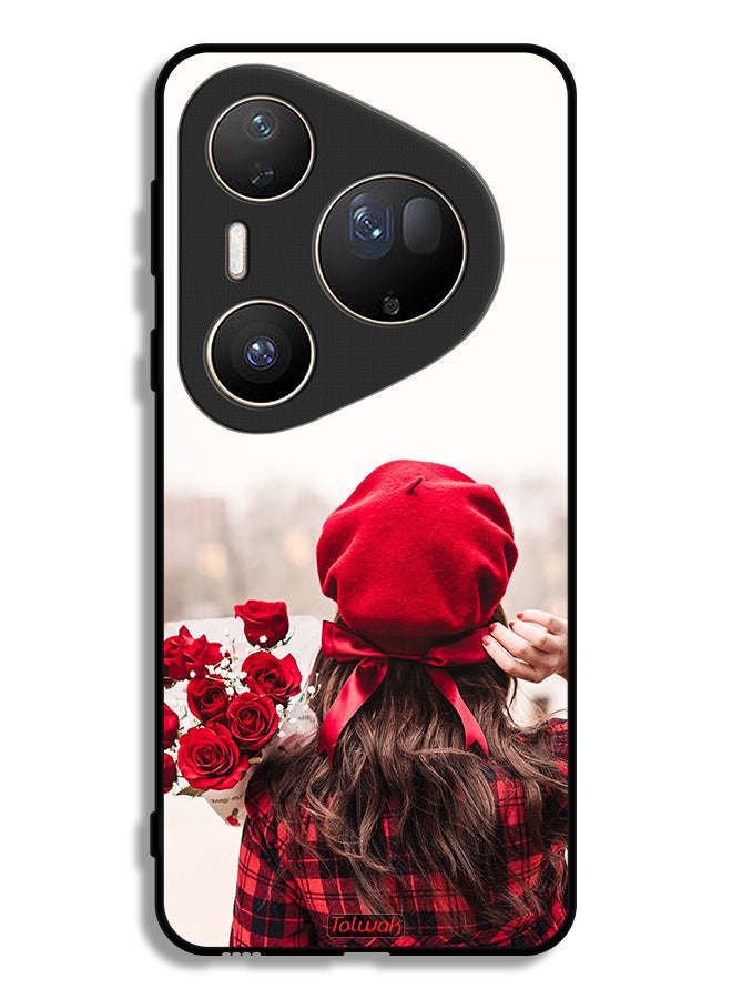 Tolwak Huawei Pura 80 Ultra Protective Case Cover Holding Flowers - Image 1