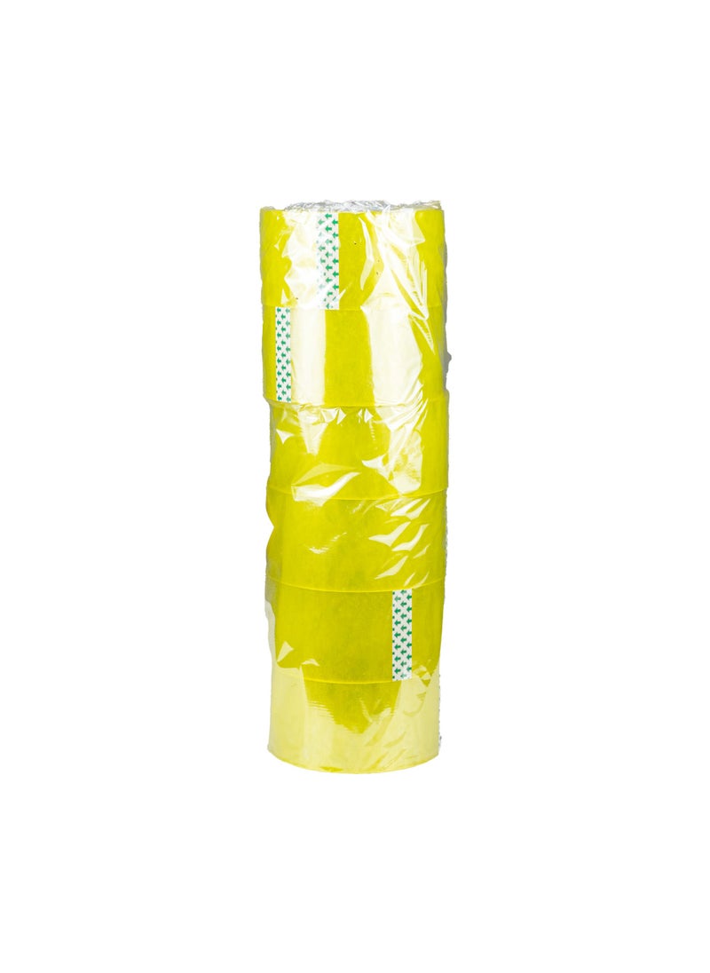 Gulf Flowers Gulf Flowers Transparent Stationery Tape – 6 Rolls of 50m x 5cm – Extra Wide Clear Adhesive Tape for Office, Packing, Craft & General Use – Smooth Unroll, Strong Stick 