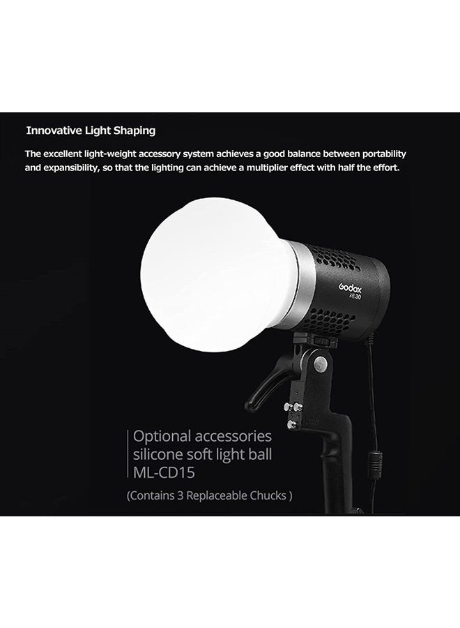 Godox ML-CD15 Softbox Diffusion Dome Kit with 3 Adapters for godox V1 AD100PRO AD200PRO V860III V860II V850II TT685II TT685 TT600 TT560II TT520II TT660S AD200 ML30 ML30Bi ML60 ML60Bi AD300PRO AD400PRO - Image 3