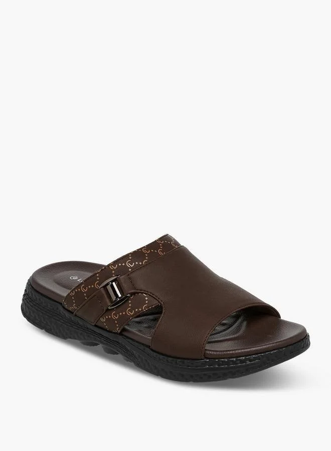 Panelled Slip-On Sandals