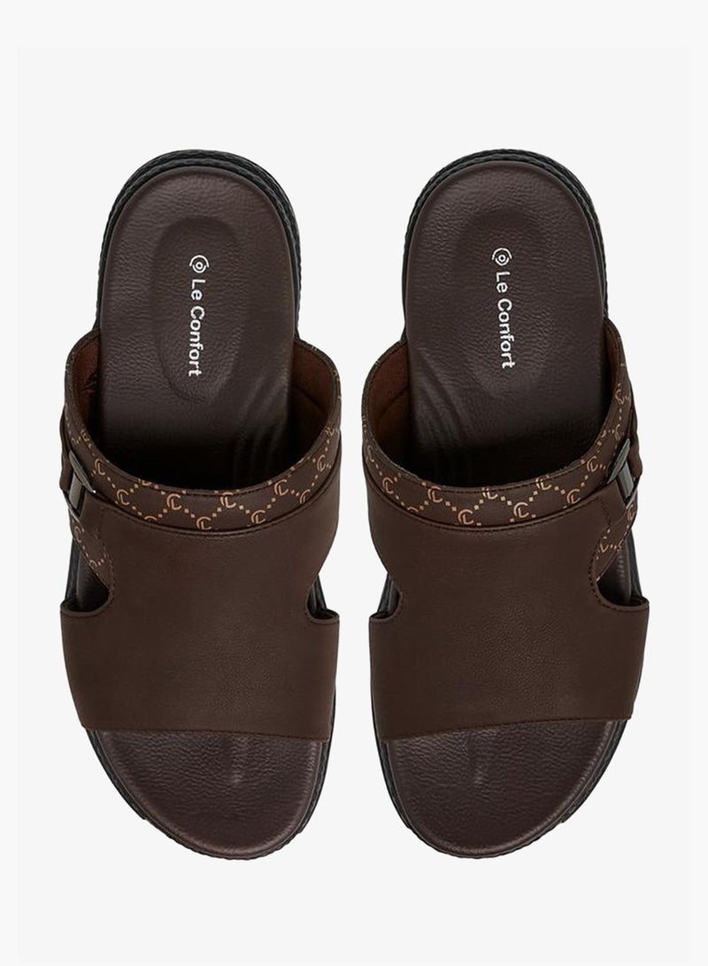Le Confort Panelled Slip-On Sandals - Image 1
