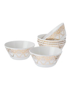Dania Sweet yogurt and salad set, porcelain, golden decor  - Image 1