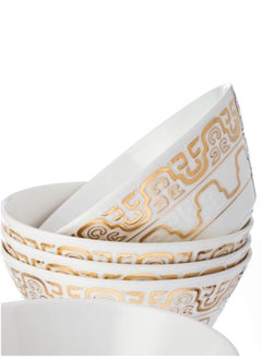 Dania Sweet yogurt and salad set, porcelain, golden decor  - Image 2