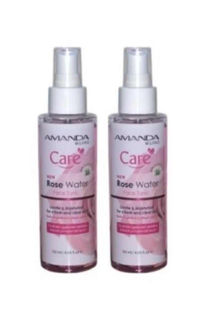 أماندا ميلانو قطعتين من ماء الورد الجديد تونيك للوجه 120*2مل - Image 1