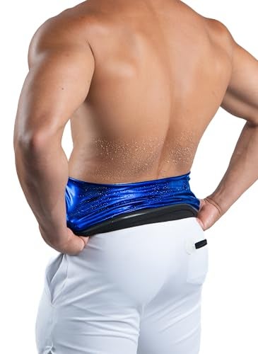 Kewlioo Men's Heat Trapping Waist Toner - Waist Trimmer Trainer Belt for Men - Comfortable & Discreet Waist Slimming Thermo Sauna Belt, Neoprene-Free Waist Cincher (Black, 3XL) - Image 3