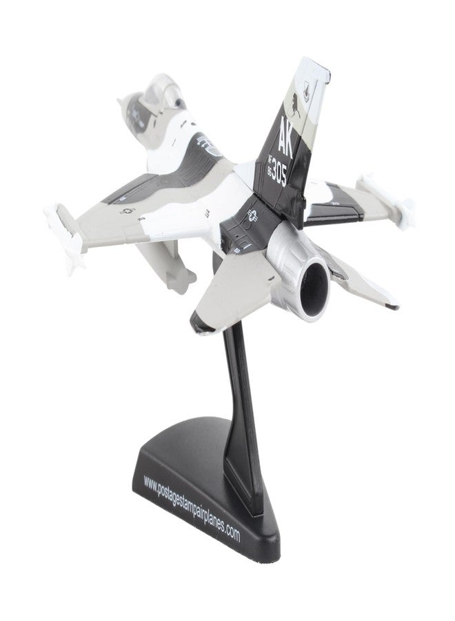 Postage Stamp F-16 Fighting Falcon Die-Cast Model – 1:126 Scale Multi-Role Fighter Jet, 18th Aggressor Wing Edition, 4.875” Length x 3.125” Wingspan, Adult Collectible Ages 14+ - Image 3