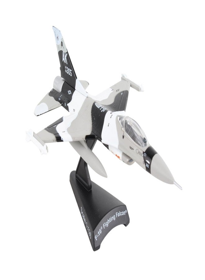 Postage Stamp F-16 Fighting Falcon Die-Cast Model – 1:126 Scale Multi-Role Fighter Jet, 18th Aggressor Wing Edition, 4.875” Length x 3.125” Wingspan, Adult Collectible Ages 14+ - Image 1