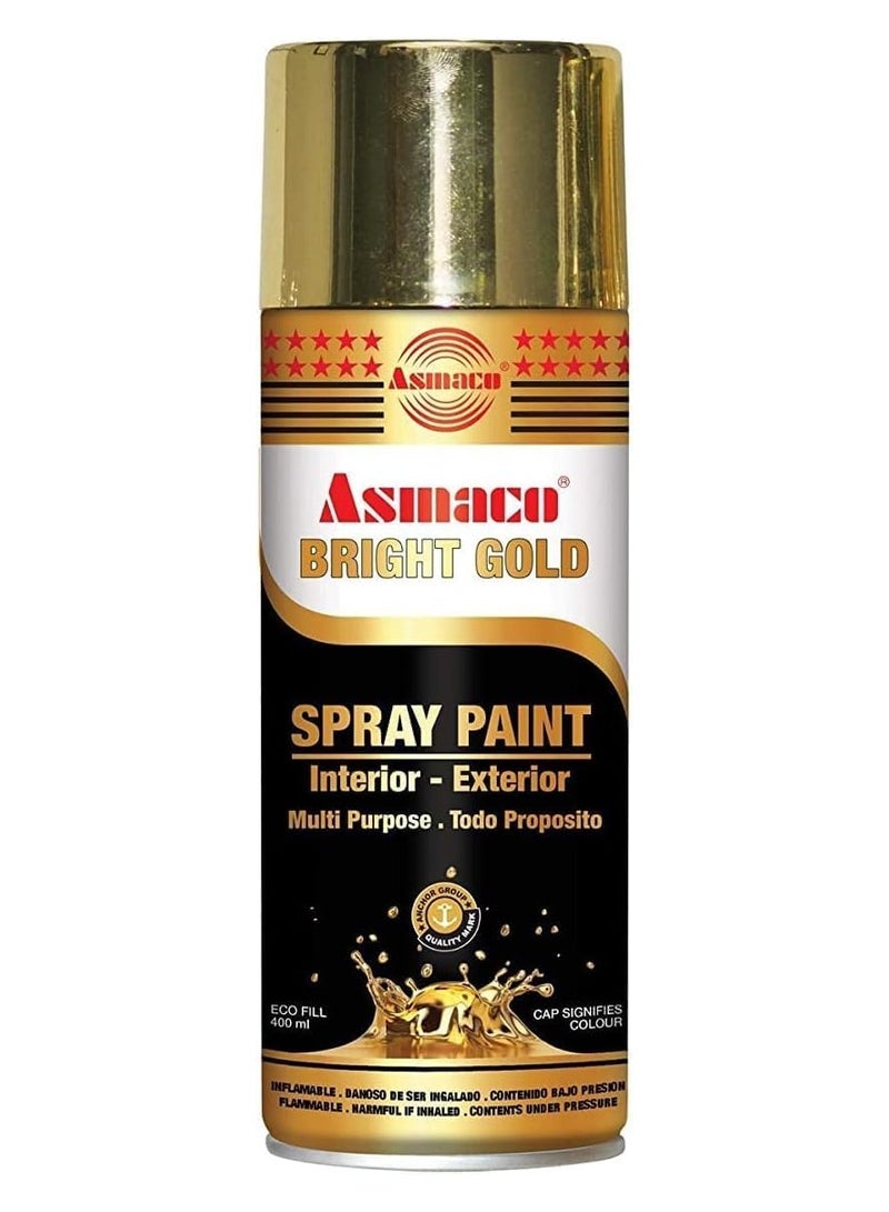 Asmaco Spray Paint Bright Gold 400ml
