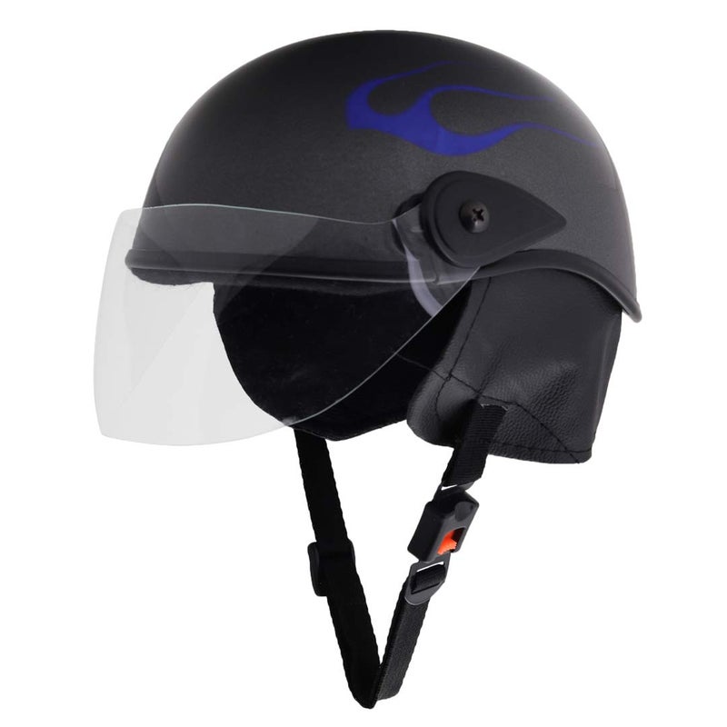 Sage Square خوذة نصفية متعددة الأغراض من ساج سكوير للرجال والنساء (كبير، تصميم ملصق رمادي لامع 5) (غير مزودة بمحرك) - Image 3