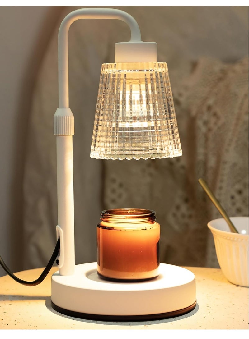 Candle Heating Lamp with Timer Dimmable, Adjustable Height, Housewarming Gift New Home Room Decoration, Birthday Gift for Lady Mom, Canister Candle Warming Wax Lamp with 2 Bulbs - Image 1