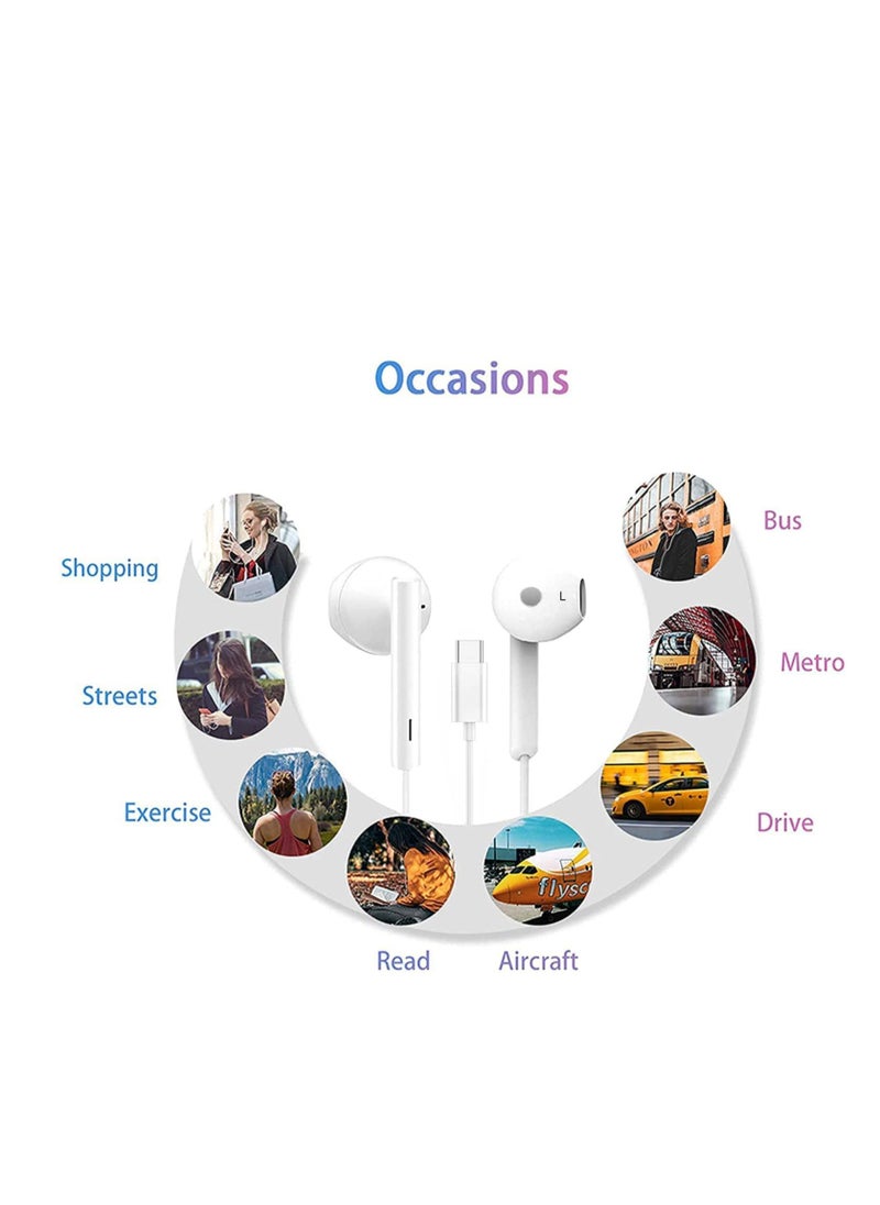Generic - Wired Type-C Usb In-Ear Earphones With Microphone - Image 1