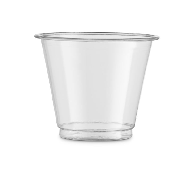 Munfix 250 Pack Clear Plastic Cups  9 Oz Old Fashioned Tumblers  Disposable Drinking Cups  Bulk Plastic Party Cups for Birthday Parties  Picnics  Ceremonies  and All Events  Recyclable and BPA-Free - Image 2