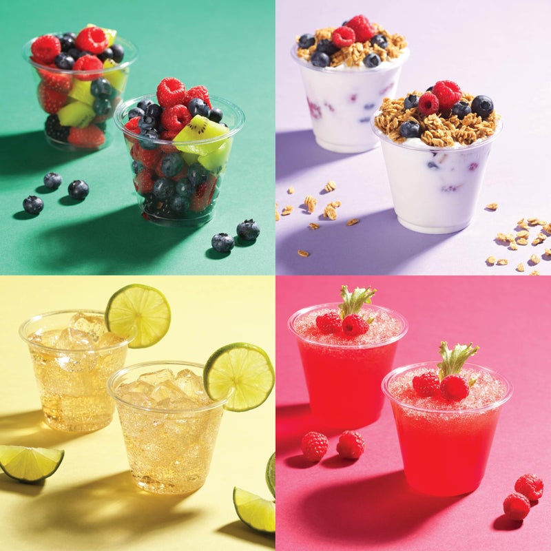 Munfix 250 Pack Clear Plastic Cups  9 Oz Old Fashioned Tumblers  Disposable Drinking Cups  Bulk Plastic Party Cups for Birthday Parties  Picnics  Ceremonies  and All Events  Recyclable and BPA-Free - Image 3