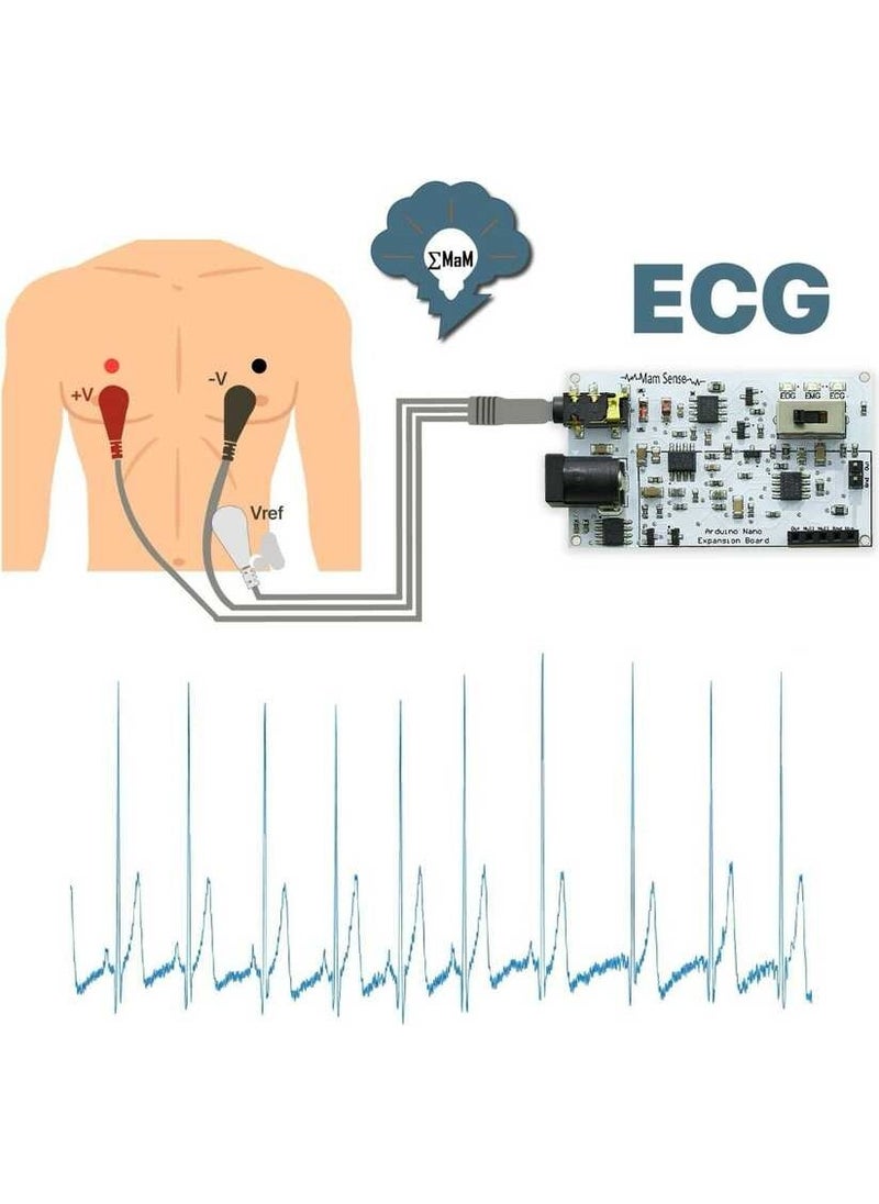 Thunder Shop - Emg Eog Ekg Sensor Card (Muscle, Eye and Heart Signals Detection) - Image 1
