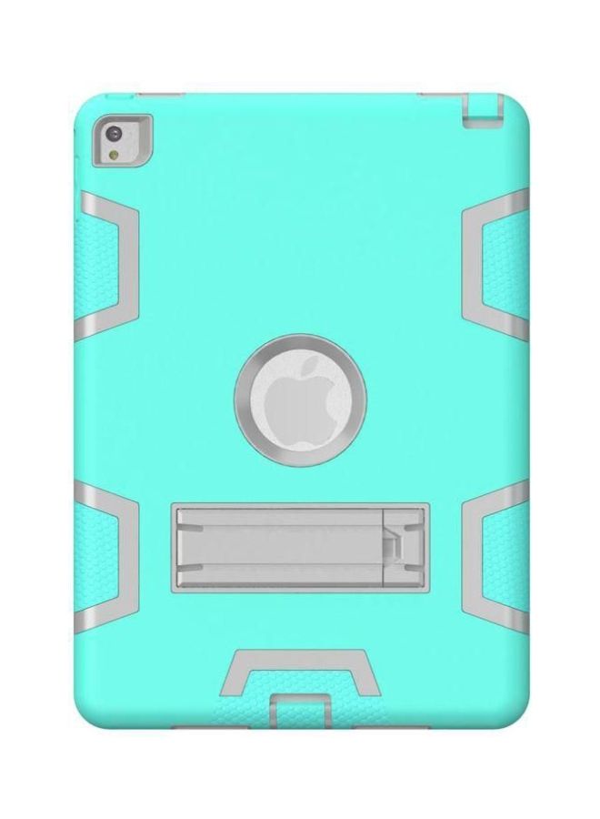 NIBEMINENT Hybrid Case Cover For Apple iPad 9.7-Inch Grey/Aqua  - Image 3