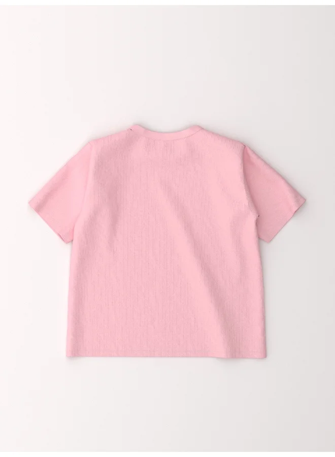 نوتيناتي Nautinati Girls’ Sticker Print Cotton T-shirt | Oversized T-shirt for 2-10 Years
