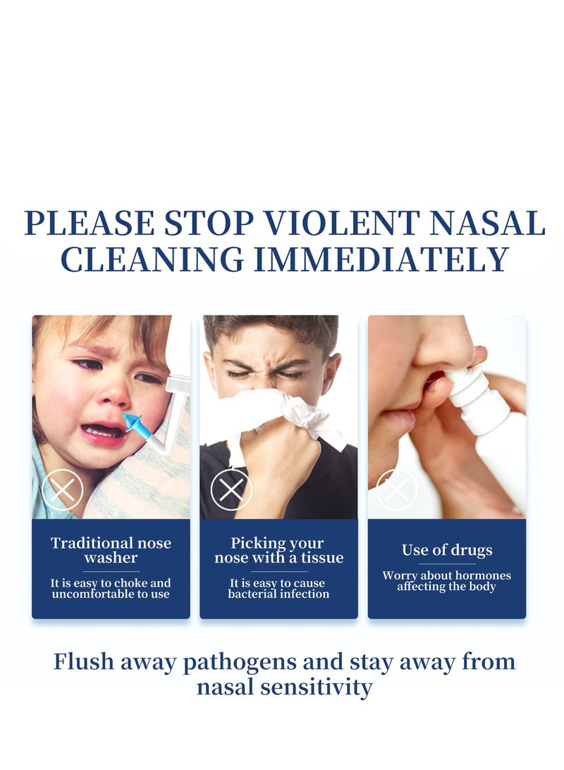 SOUTH MOON Physiological Seawater Nasal for Gentle Cleansing of Nasal Congestion and Itching Relieves Shortness of Breath  - Image 3