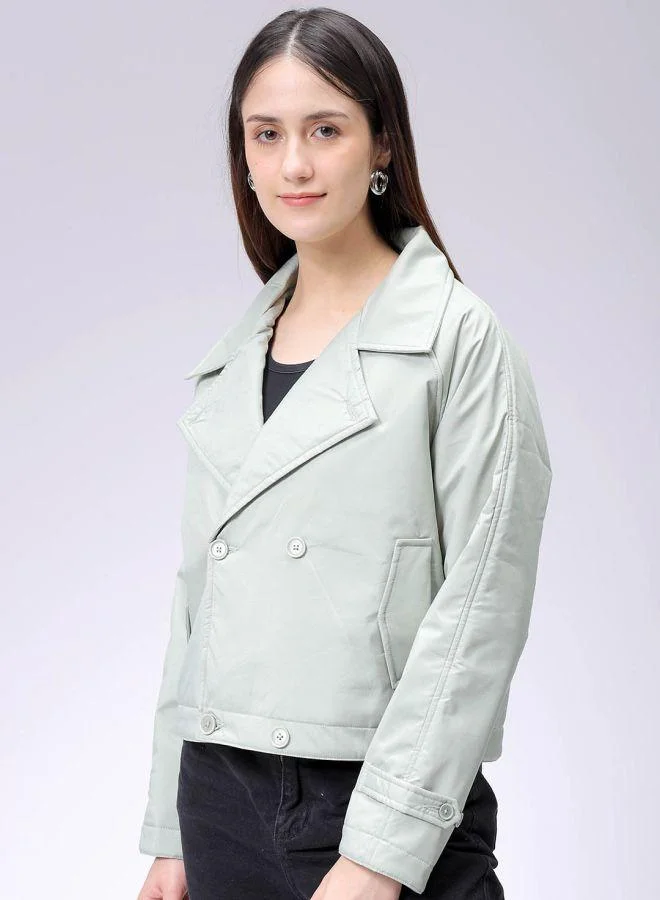 مرفوعة Women Straight Fit Solid Trench Coat