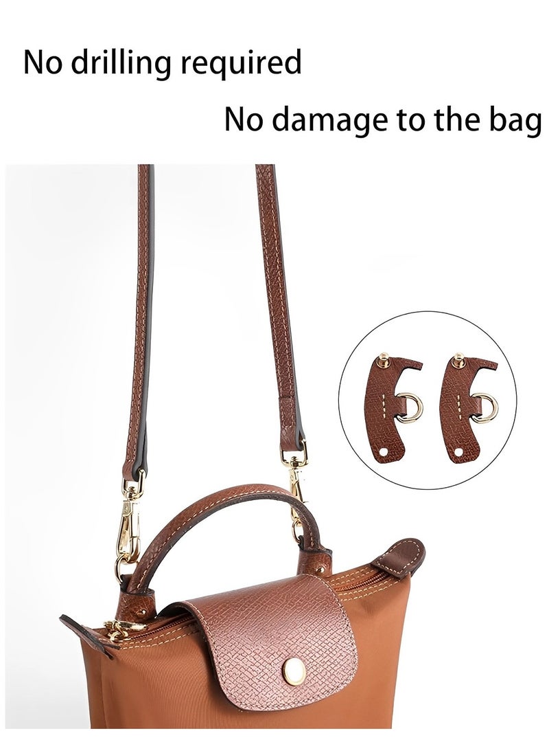 Skycare - Skycare Genuine Leather Purse Straps - Adjustable Shoulder Strap for Longchamp Mini Bags - Image 1