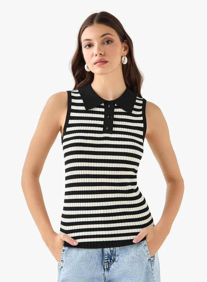 2Xtremz 2Xtremz Top with Ribbed Texture