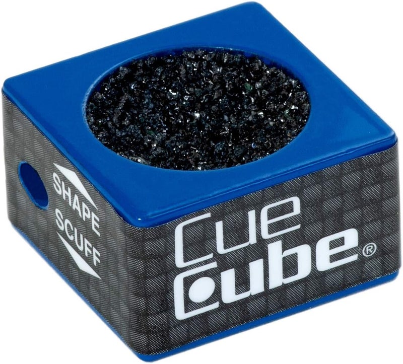 Cue Cube Pool Billiard Cue TIP Tool 2 in 1 Shaper Scuffer Nickel or Dime Radius Choose Your Color - Image 1