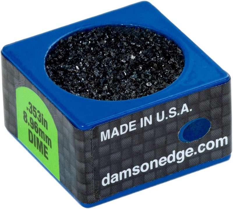 Cue Cube Pool Billiard Cue TIP Tool 2 in 1 Shaper Scuffer Nickel or Dime Radius Choose Your Color - Image 2