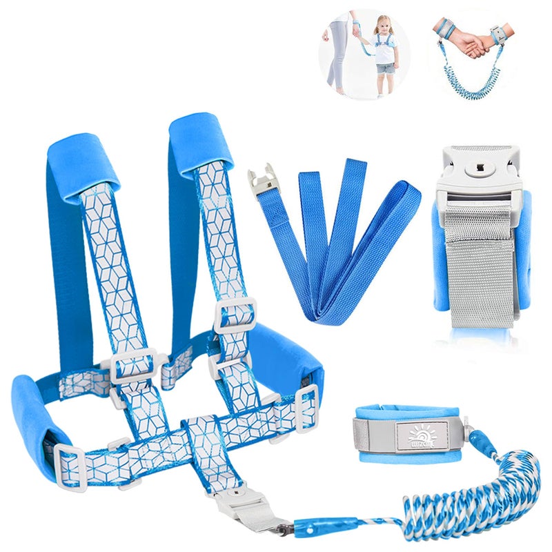 WSZCML Toddler Leash for Walking, Toddler Safety Harnesses Leashes, Safety Harness with Lock for Kids, Anti Lost Wrist Link for Toddlers ï¼ŒUpgrade with Reflective Tape Linerï¼ˆ6.5ftï¼‰for Kids - Image 1
