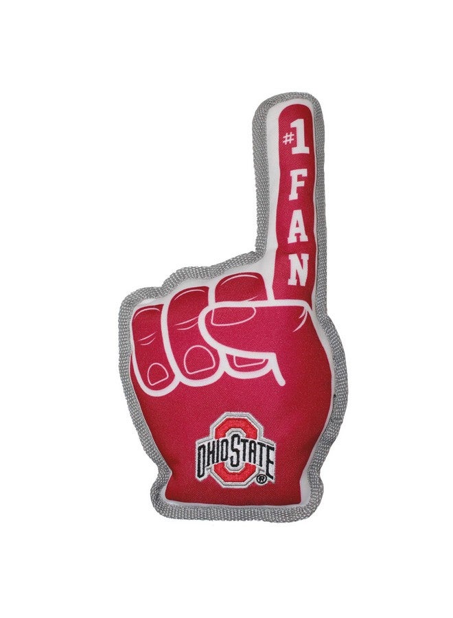 Pets First NCAA Ohio State Buckeyes #1 Fan Toy. Best Sports Dog Toy with Double Stitched Trim and Tough Nylon Material Filled with Chewable Polyfil and Inner Squeaker - Image 3