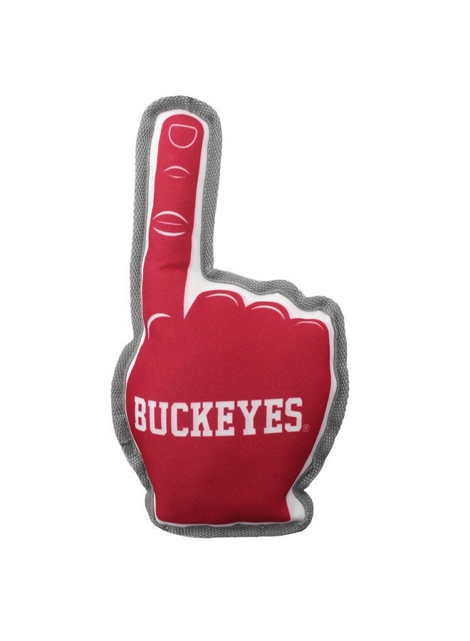 Pets First NCAA Ohio State Buckeyes #1 Fan Toy. Best Sports Dog Toy with Double Stitched Trim and Tough Nylon Material Filled with Chewable Polyfil and Inner Squeaker - Image 2