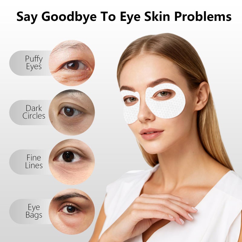 YAFUSIPE Salmon DNA PDRN Eye Patches for Dark Circles & Puffiness 50 Patches Collagen Multi Peptide Under Eye Masks for Wrinkles Hydrating 360Â° Eye Treatment Pads, Anti-Aging Travel Skincare for Women - Image 2