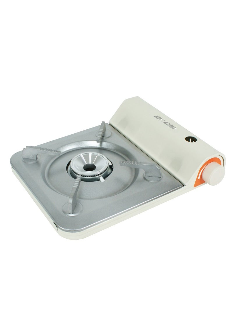 GREEN LION Portable Outdoor Stove 3.5KW / Flame Control / Electronic Ignition / Butane / 100 min Continuous Burning / Ultra-Thin Stack - Beige  - Image 1