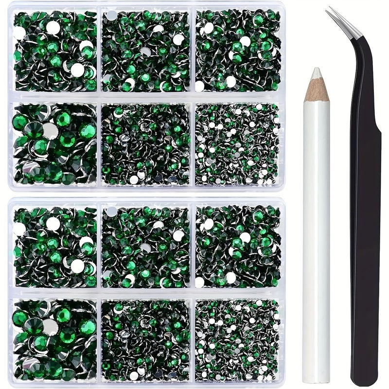 16 Light Blue Mixed Rhinestones Flatback Bedazzling Kit For Crafts Shoes - Image 4