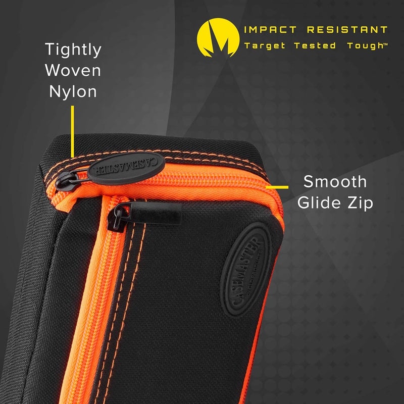 CASEMASTER Plazma Dart Case for Soft and Steel Tip Darts, Holds 3 Darts and Features Built-In Storage Tube and Pockets for Flights, Tips, Shafts, and Personal Items - Image 5