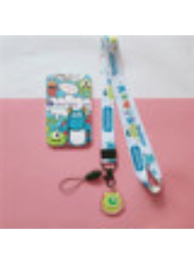 NIBEMINENT 1 - Piece Monster Kpop Photo Card Holder Pendant Key Chain ID Badge Holder ID Card Holder Photo Card Protector for School ID Office ID Access Card for Women Girls