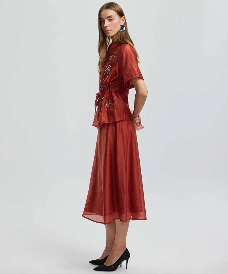 Ipekyol  Layered Embellished Dress for Women | Best Price UAE