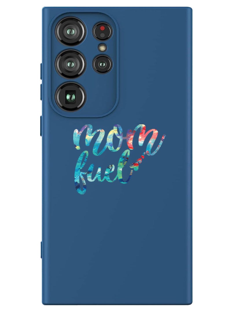 Theodor Protective Slim Fit Case Liquid Silicone Cover with Full Body Protection Anti-Scratch Shockproof Case For Samsung Galaxy S24 Ultra (Blue) - Mom Fuel - Image 1